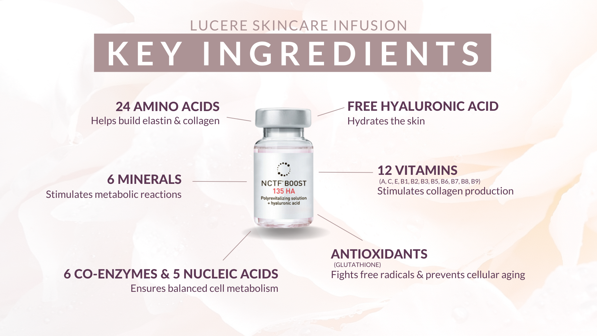 Skincare Infusion key ingredients